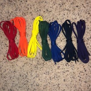 Multi color shoe laces